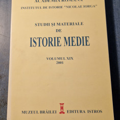 Studii si materiale de istorie medie volumul 19 Academia Romana