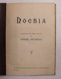 DOCHIA - EPOPEE IN TREI ACTE de EMANUEL ANTONESCU , 1928