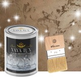 Vopsea decorativa de Lux, Argentina, cu Efect 3D Stelat, Cafea cu Lapte, 2 Litri si Pensula inclusă-Toro Decor