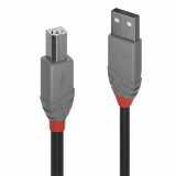 Cablu de imprimanta USB A la tip B 7.5m Negru Anthra Line, Lindy L36676
