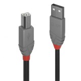 Cablu de imprimanta USB A la tip B 7.5m Negru Anthra Line, Lindy L36676