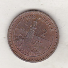 bnk mnd Gibraltar 2 pence 1991