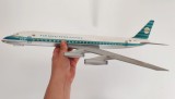 Avion macheta KLM Royal Dutch Airlines Douglas DC-8, inmatriculare PH-DCA, 46x43 cm, scara 1:100