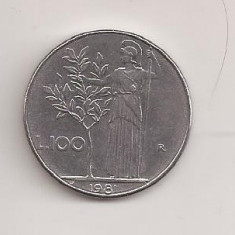 Moneda Italia - 100 Lire 1981 v3