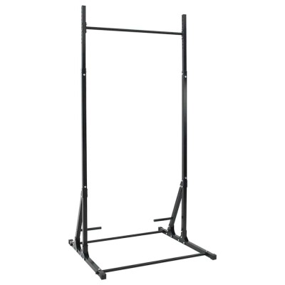 vidaXL Stație pentru Tracțiuni Manual Negru 101 x 102 x 235 cm foto