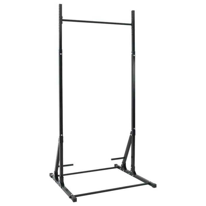 vidaXL Stație pentru Tracțiuni Manual Negru 101 x 102 x 235 cm