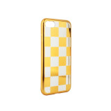 Husa APPLE iPhone 5\5S\SE - Electroplate Chess (Auriu), iPhone 5/5S/SE, Plastic, Carcasa