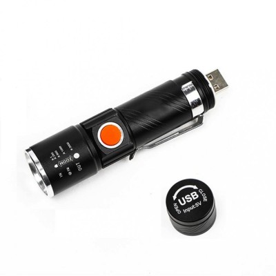 Mini Lanterna LED T6 Zoom si Incarcare Directa USB SH616 foto