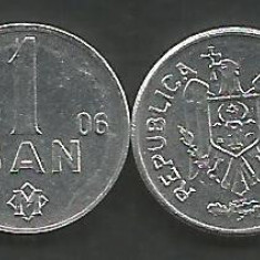 MOLDOVA 1 BAN 2006 [1] a UNC UNC , livrare in cartonas , din saculet bancar