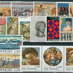 C5408 - San Marino 1975 - anul complet,timbre nestampilate MNH