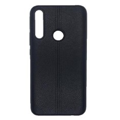 Husa telefon Silicon Huawei P30 Lite black leather