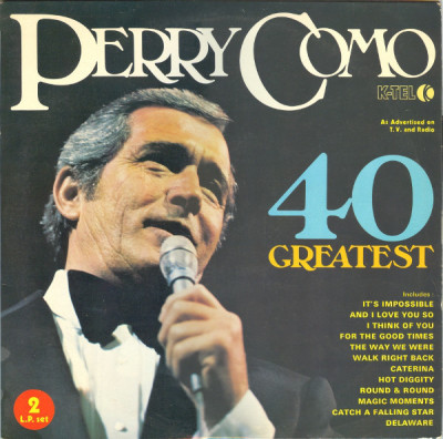 VINIL 2XLP Perry Como &amp;lrm;&amp;ndash; 40 Greatest (VG) foto