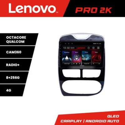 Navigatie Renault Clio 4 V1 Lenovo Kit-467 8 core QLED 2K 8+256 360 Android Waze USB Navigatie Internet Youtube Radio CarStore Technology foto