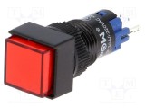 Comutator ONPOW 2 SPDT 0,5A/250VAC ON-ON cu acţionare prin apăsare