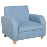 HOMCOM Scaun pentru Camera Copiilor &icirc;n Material Textil Max. 65 kg 49x45x44cm Albastru | Aosom Romania