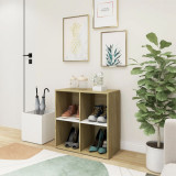 Pantofar de hol, alb si stejar sonoma, 105x35,5x70 cm, PAL GartenMobel Dekor, vidaXL
