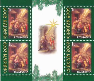 ROMANIA 2009, Crăciun, MNH, 1850a foto