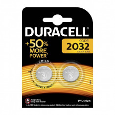 Set 2 baterii 2032 Duracell, 3 V, lithium foto