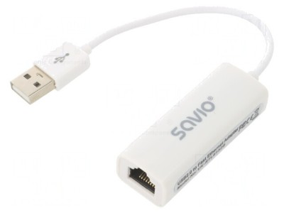 Adaptor USB Fast Ethernet USB 2.0 Alb foto