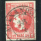 1868 , Lp 24 , Carol I cu favoriti 18 Bani - stampila agrafa ALEXANDRIA
