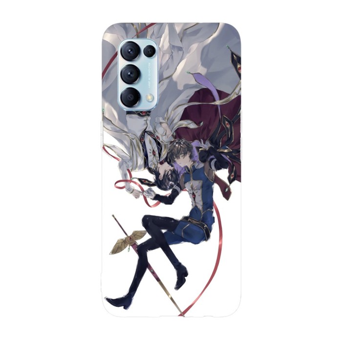 Husa compatibila cu Oppo A76, Viceversa, model Kururugi Suzaku x Lamperouge Lelouch Code Geass, Silicon, TPU