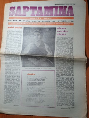 saptamana 28 octombrie 1988-articol nadia comaneci,eugen barbu foto