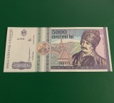 Bancnota 5000 lei martie 1992 necirculată