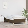 Gossi cadru de pat, maro inchis, 100 x 200 cm, material textil