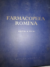 Farmacopeea Romana ed vii foto