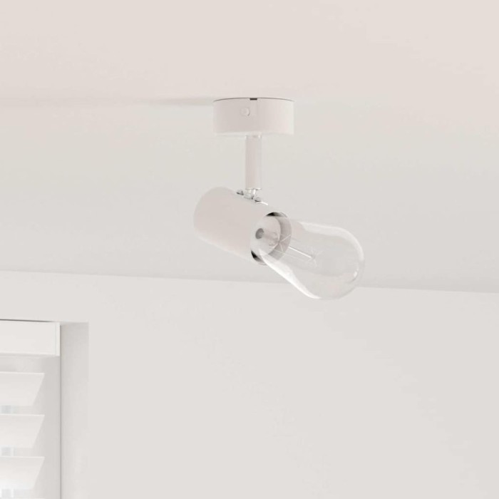 vidaXL Spotlight 1 cale ajustabil alb E27