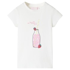 Tricou pentru copii, ecru, 92 foto