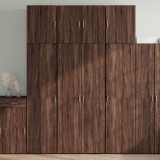 vidaXL Dulap &icirc;nalt, stejar maro, 80x42,5x249 cm, lemn prelucrat