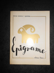 MIRCEA IONESCU QUINTUS - EPIGRAME (1973, cu autograf) foto