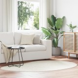 vidaXL Covor de zonă Crem 140 x 200 cm Poliester