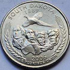 25 cents / quarter 2006 USA, South Dakota, litera P, unc