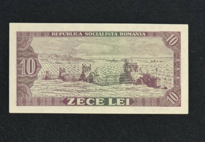 Bancnota 10 LEI 1966 foto