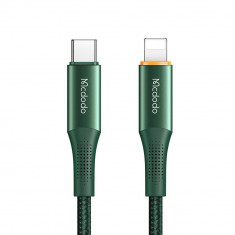 Cablu de date Mcdodo PD Fast Charge Type-C la Lightning 20W 1.8m Verde foto