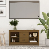Comoda TV, maro miere, 103x36,5x52 cm, lemn masiv de pin GartenMobel Dekor, vidaXL