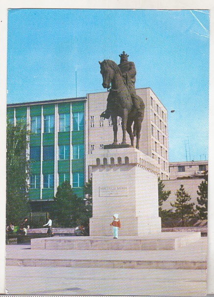 bnk cp Tulcea - Statuia lui Mircea cel Mare - necirculata