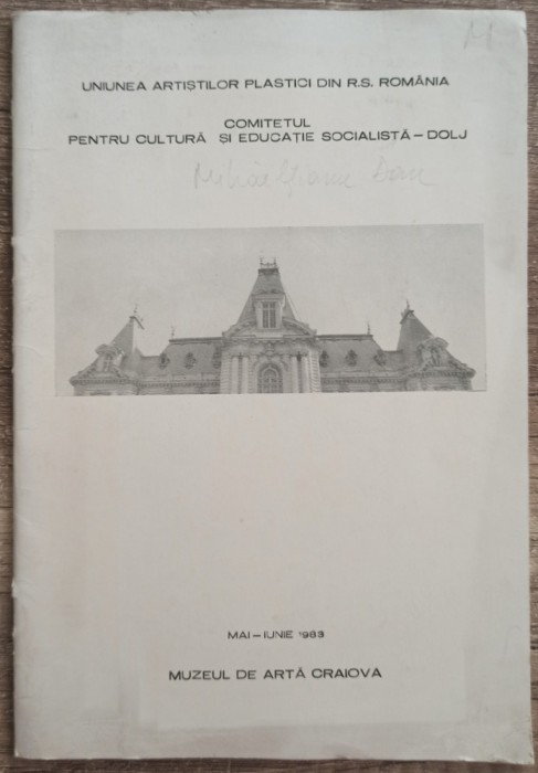 Brosura expozitie colectiva Muzeul de Arta Craiova 1983
