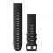 Curea smartwatch Garmin QuickFit 22mm Silicon Black pentru Garmin Fenix 6