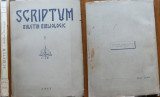 Scriptum , buletin bibliologic , director Georgescu Tistu , 1943 , cu autograf