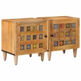 vidaXL Dulap de noapte 2 pcs natural 40 x 33,5 x 46 cm 4018257