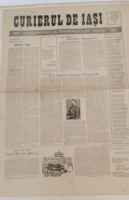 Ziarul CURIERUL de IAȘI (18 martie 1990) ediție nouă Nr. 10