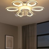 Lustra Led Cu Telecomanda Alba, 116W, D535Xh120Mm, 3000&ndash;6500K