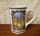 HALBA DIN PORTELAN VILLEROY &amp; BOCH- SCENE DIN "LOHENGRIN" DE RICHARD WAGNER H13,6CM