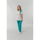 Bluză medicală Lia 426 - Verde Oceanic XS