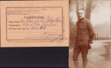 HST P2/680 Lot legitimație medalie 1918 + poză ofițer medic Valeriu L Bologa