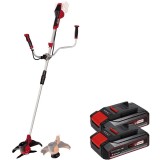 Einhell AGILLO 36/255 BL PXC + Twinpack CB - Motocoasa 255 mm cutit cu 3 dinti + Set 2 acumulatori Li-Ion 18 V 2.5 Ah