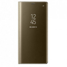 HUSA SAMSUNG GALAXY J7 2018 CLEAR VIEW FLIP STANDING COVER (OGLINDA) AURIU GOLD foto